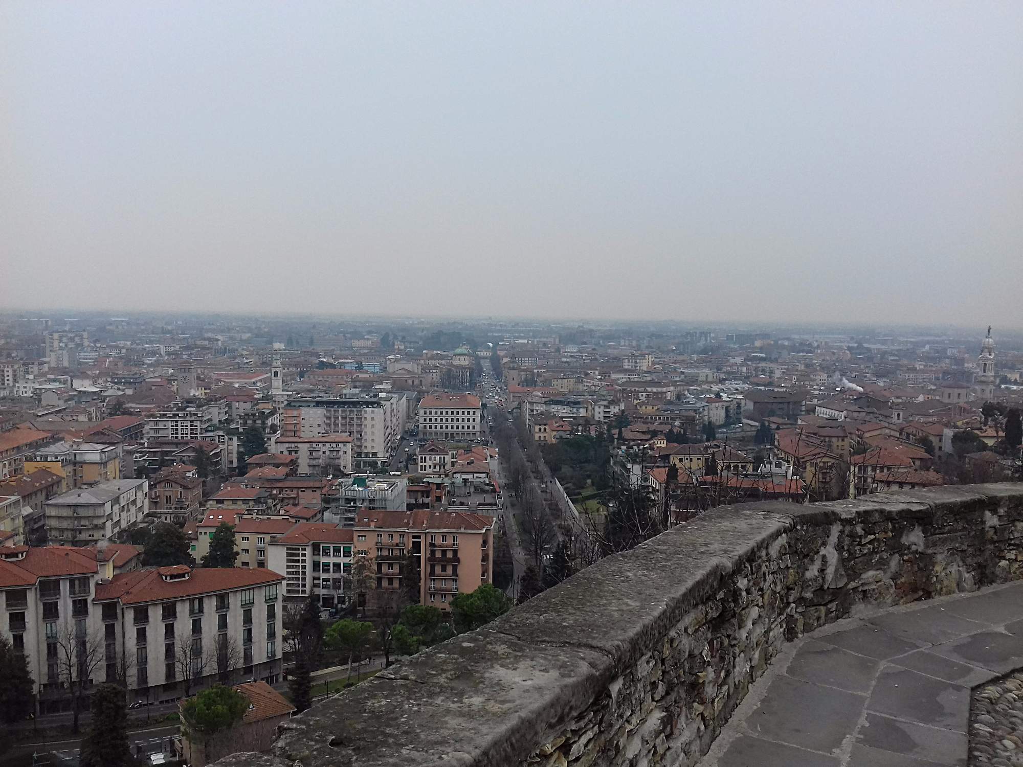 Výhled na Bergamo